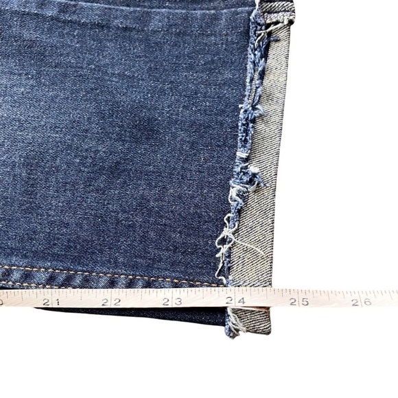 Levi’s 510 Skinny Jeans W31 Tag Actual 32x24.5 Cropped Dark Wash Rolled Hem - Picture 12 of 16